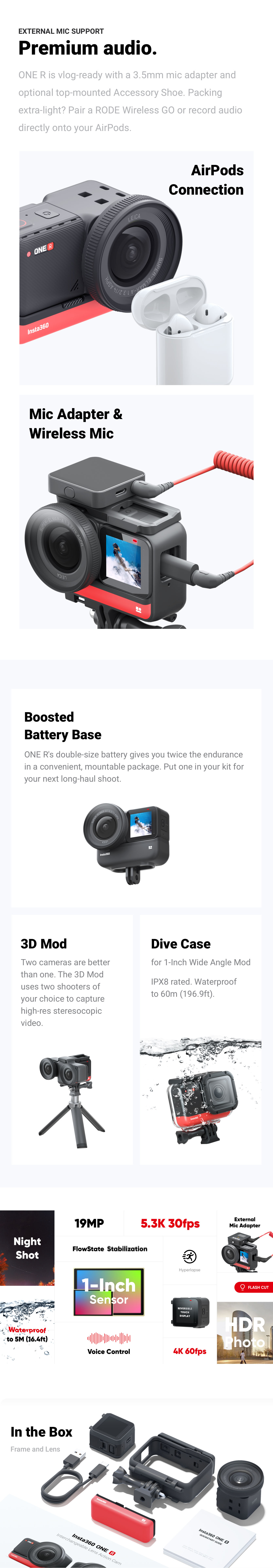 Insta360 ONE R 1-Inch opis 3