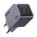Ładowarka sieciowa | Ugreen 35008 Nexode Pro | 45W | 2x USB-C | Szara